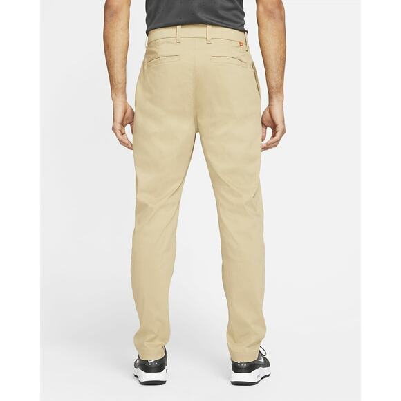 Nike Golf Pant Mens 34 Parachute Beige Flat Front Chino Stretch Standard Dri Fit - Picture 13 of 14